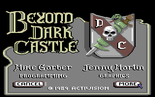 Beyond Dark Castle screenshot 4 for Commodore 64
